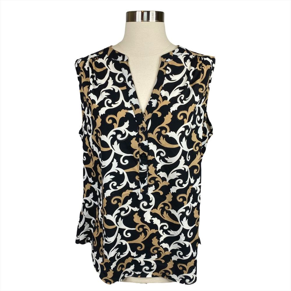 New York & Company Floral Print Sleeveless Top